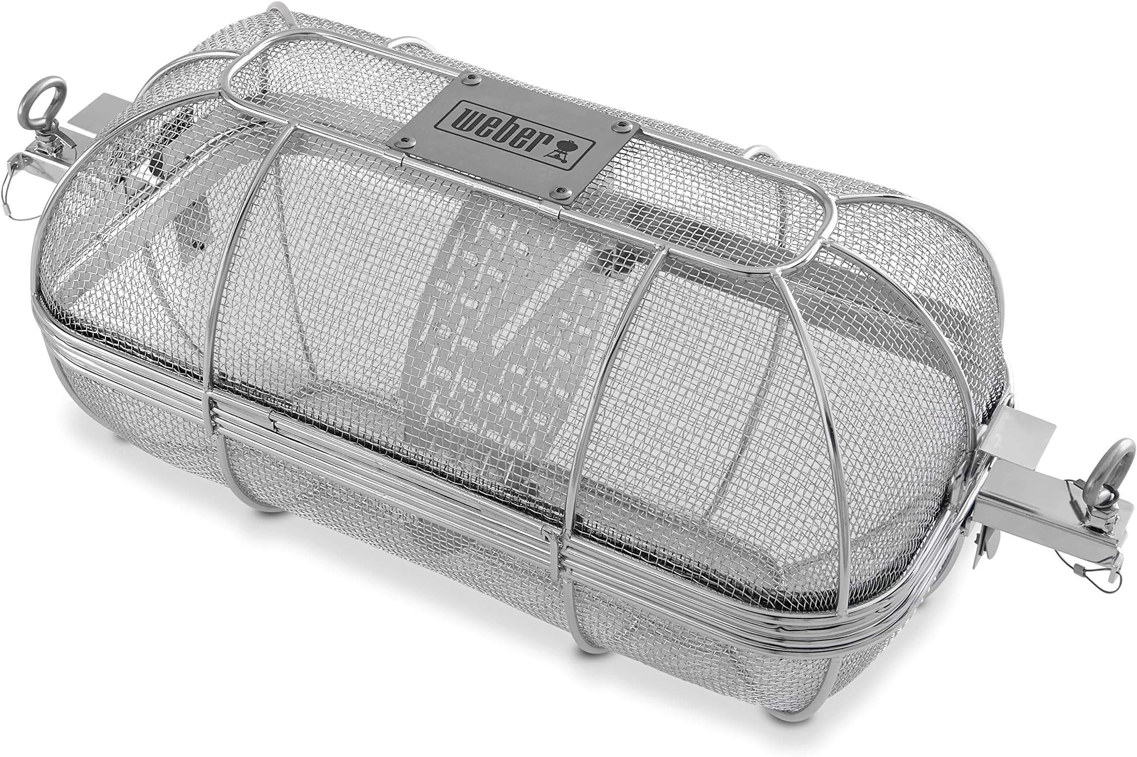 Crafted Rotisserie Crisping Basket – Stainless‑Steel Rotisserie Basket with Removable Divider for Even Crisping