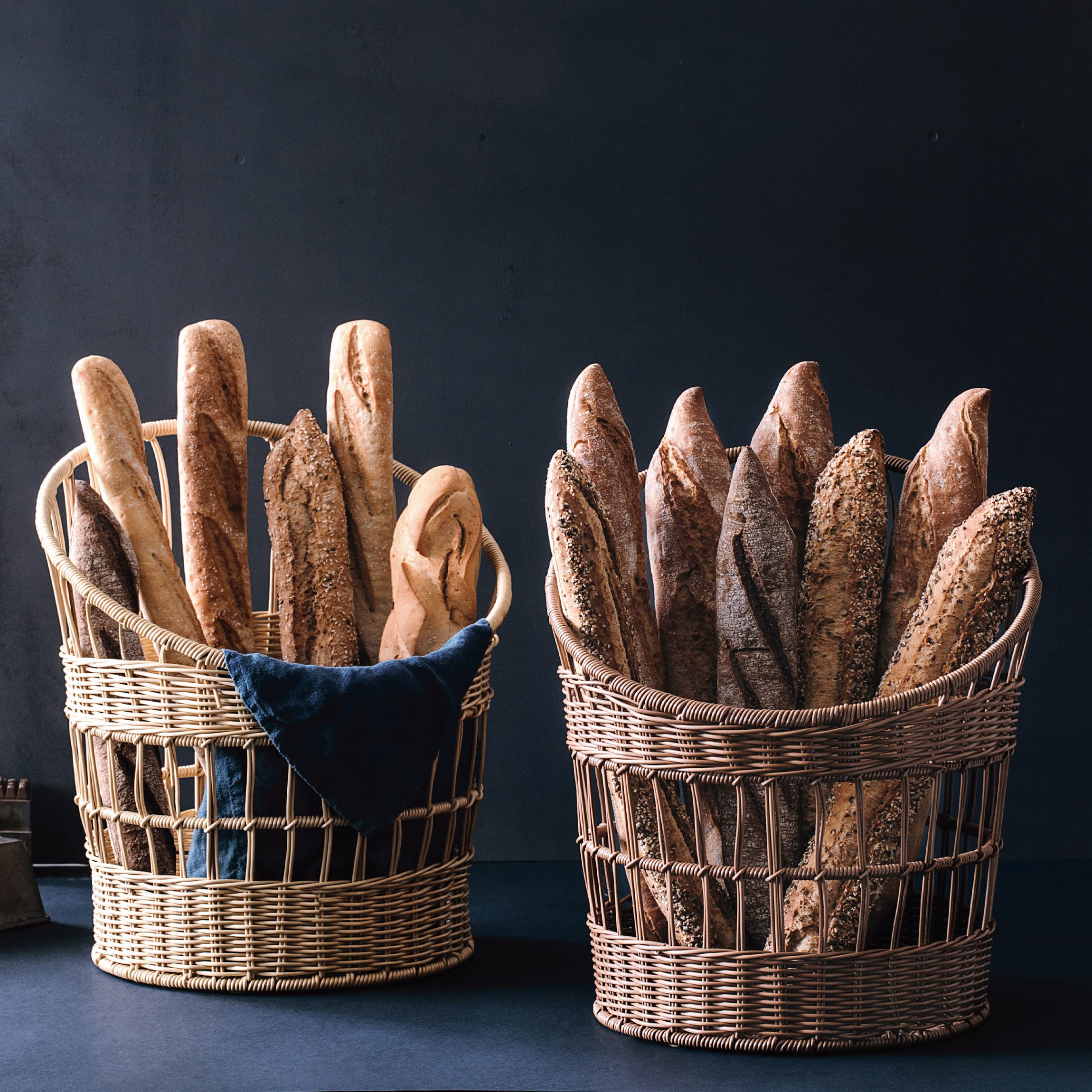 LACOR Cestino Porta Pane In Vimini Marrone – 32x42cm, Igienico E Sovrapponibile Per Conservare E Servire Il Pane - 4