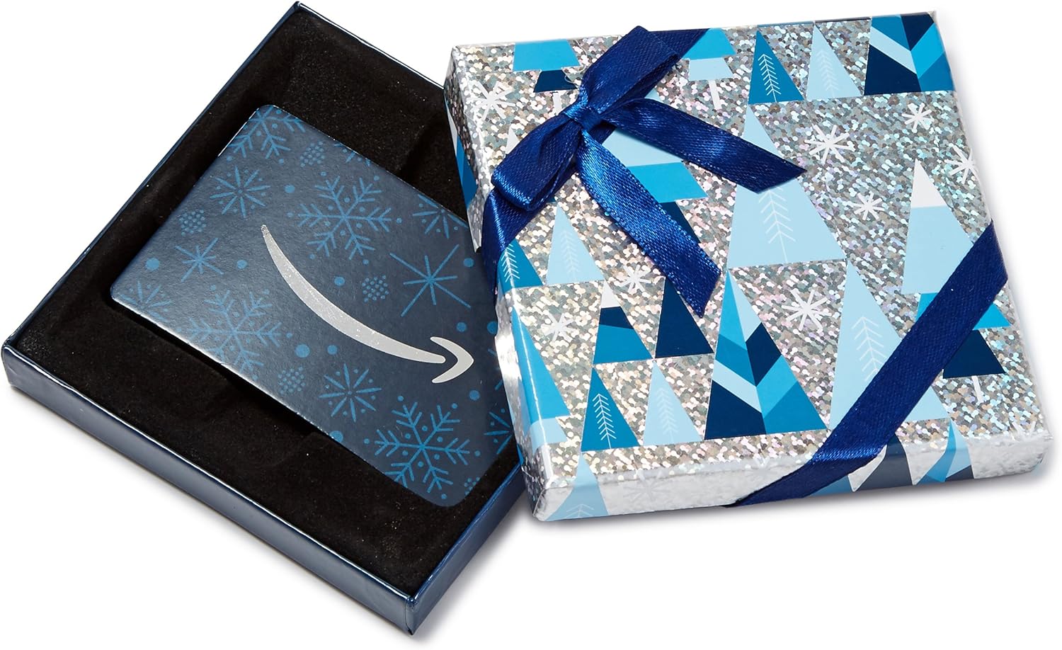 Amazon.ca Gift Card for any amount in a Blue and Silver Trees Box