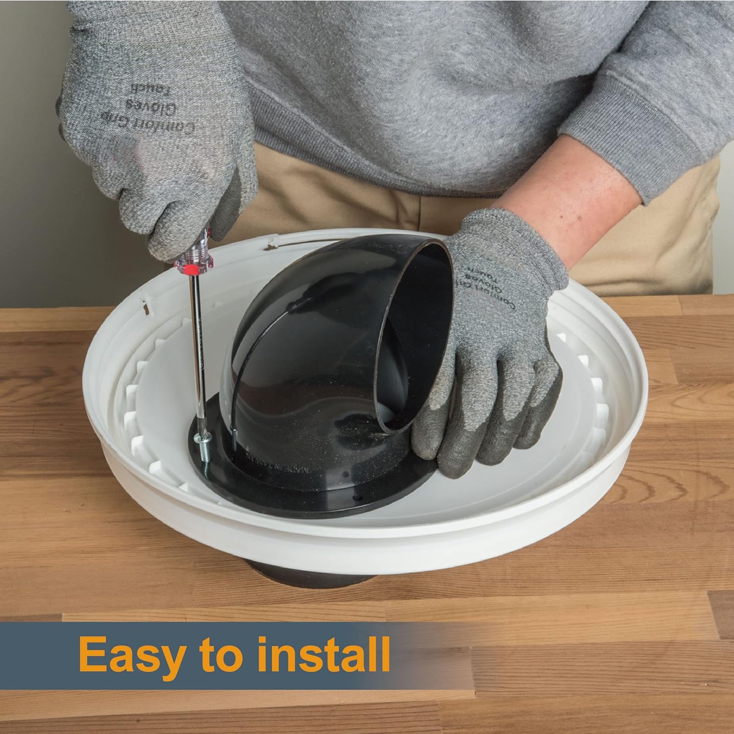 POWERTEC 70292 4-Inch Cyclone Dust Collection Elbows and Couplers Separator Kit for Woodworking Debris Containers, Buckets and Barrels : Tools & Home Improvement