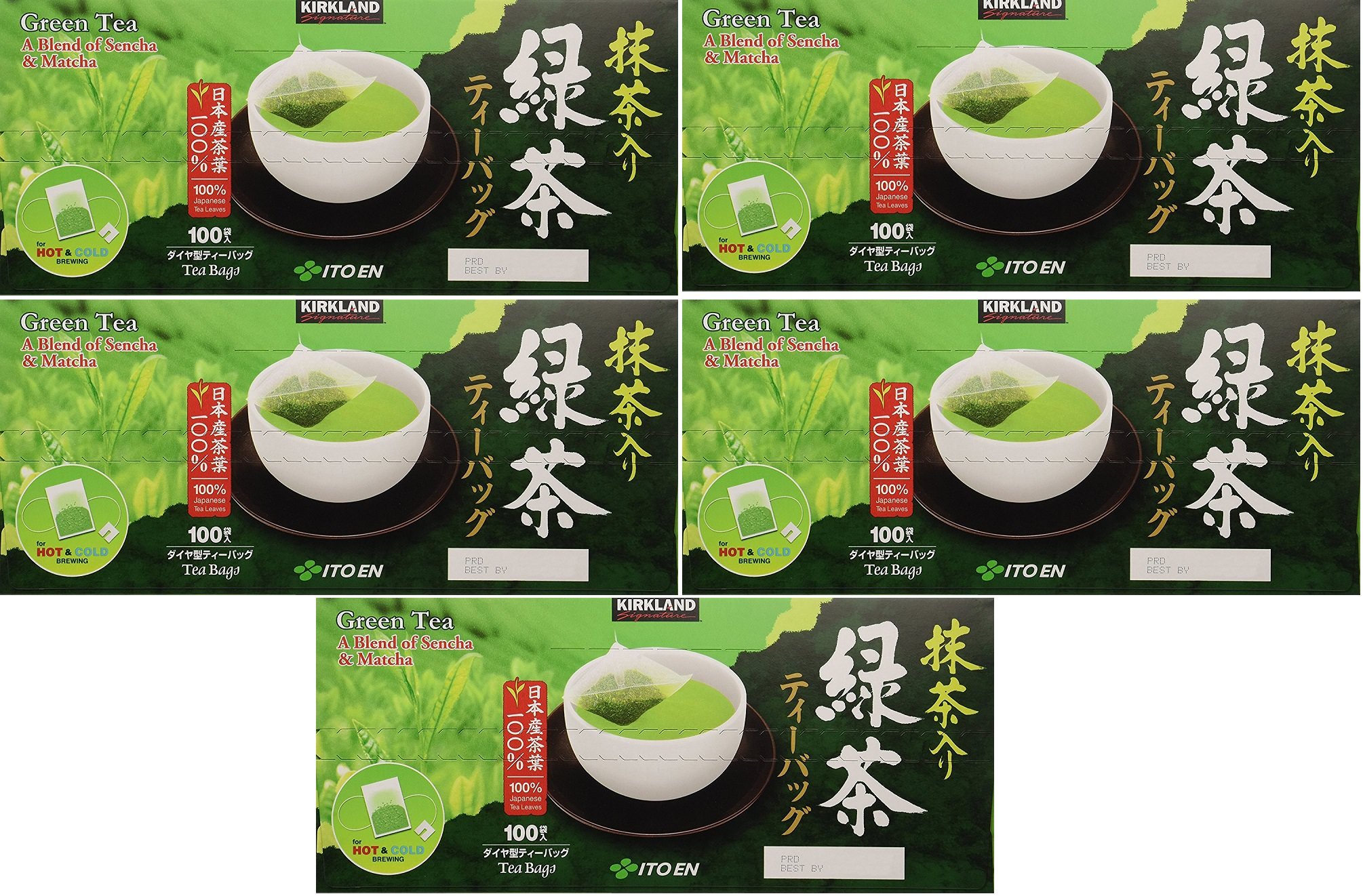 Kirkland Ito En Matcha Blend Japanese Green Tea wyEMOy 5Pack 100 Count
