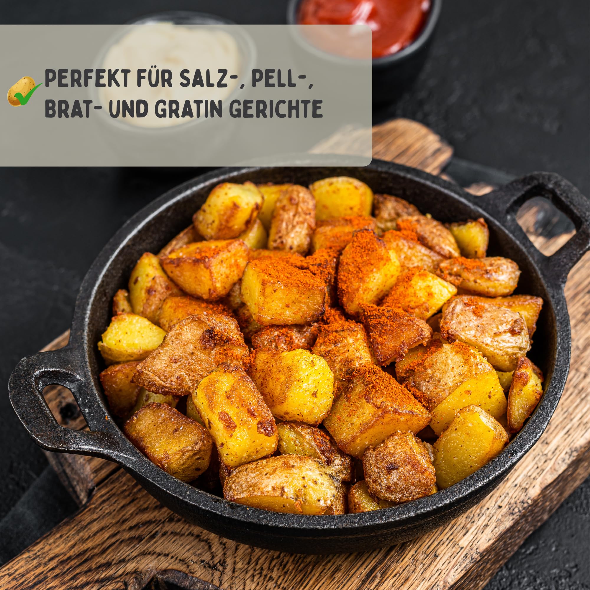 FRUCHTVERSAND24® Speisekartoffeln Glorietta 12,5kg | sehr festkochend & gelbfleischig | Ideal für Back- & Bratkartoffeln, Kartoffelsalat | fein und aromatisch, tiefgelbe Fleischfarbe