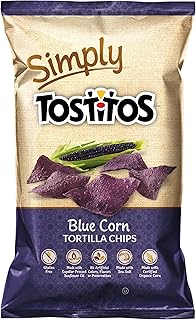 Simply Tostitos Blue Corn Tortilla Chips, 9 oz