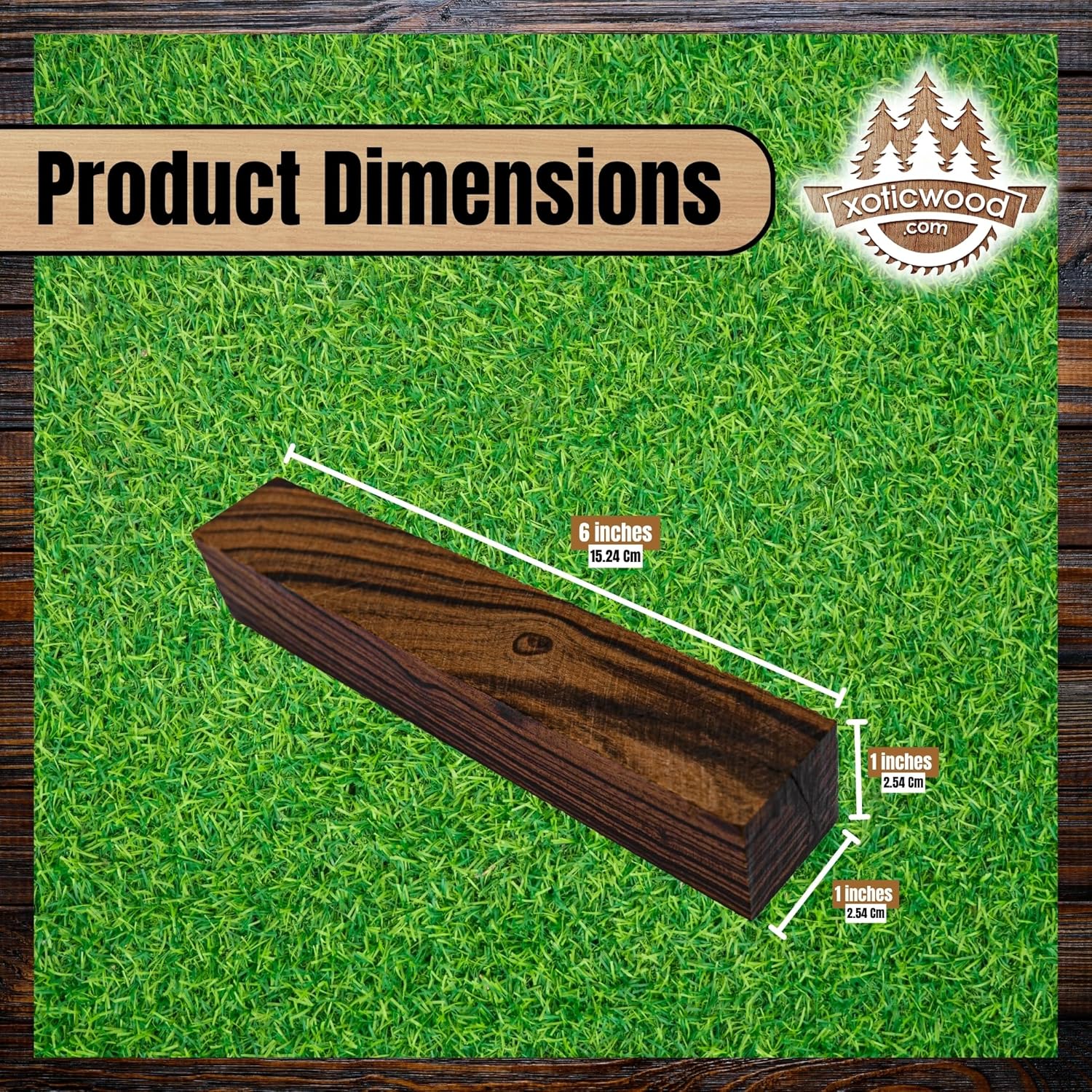 IECAP LLC Desert Ironwood Pen Blanks Hardwood – Grade B, Pack of 10 - Exotic Wood Turning Supplies Blanks for Pen Making, Tools Handles & DIY Crafts – Woodturning Lumber (6 x 1 x 1 Inches)