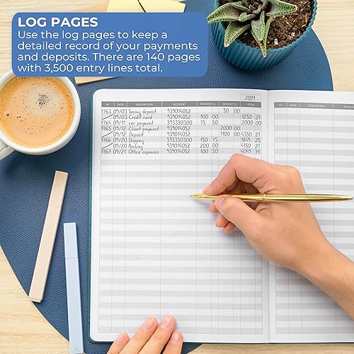 Miniatura 4 de Clever Fox Libro de contabilidad - Libro de contabilidad para pequeñas empresas y uso personal - Libro de cuentas columnar para rastrear dinero,