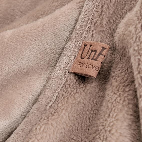UnHide Lil' Marsh Traveler Blanket, Lightweight, Faux Fur Travel Blanket | Durable, Extra Soft Blanket, Perfect for Road Trips and Flights, Machine Washable, 50 x 60, Mocha Shar Pei