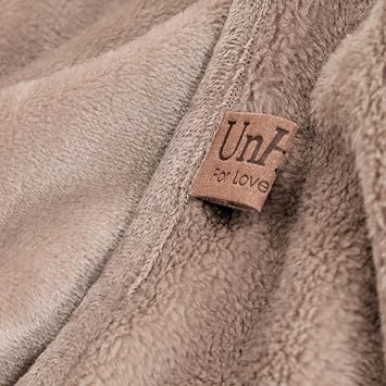 UnHide Lil' Marsh Traveler Blanket, Lightweight, Faux Fur Travel Blanket | Durable, Extra Soft Blanket, Perfect for Road Trips and Flights, Machine Washable, 50 x 60, Mocha Shar Pei