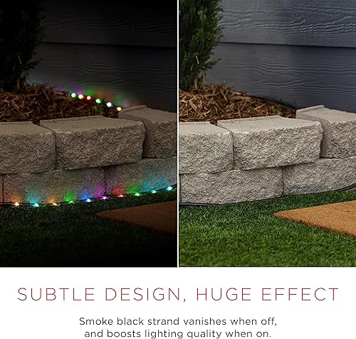 Miniatura 4 de UltraPro 63243 - Cuerda de luces LED, cuerda negra ahumada prémium de 16 pies, luz que cambia de color, RGB, interior/exterior, discreta, elegante,