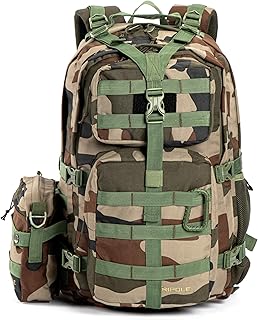 Tripole Alfa 45 Litres Military Tactical Backpack and Rucksack with Detachable Sling Bag | Rain Cover | 3 Year Warranty Price In India