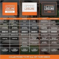 Vista 4 de Modern Leisure Basics Funda para silla tumbona de patio, tela resistente a la intemperie, protección de muebles, perfecta para terraza y porche, 76