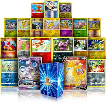 500 Pokemon Energy Cards Set - All Energy with Golden Groundhog Treasure Chest
