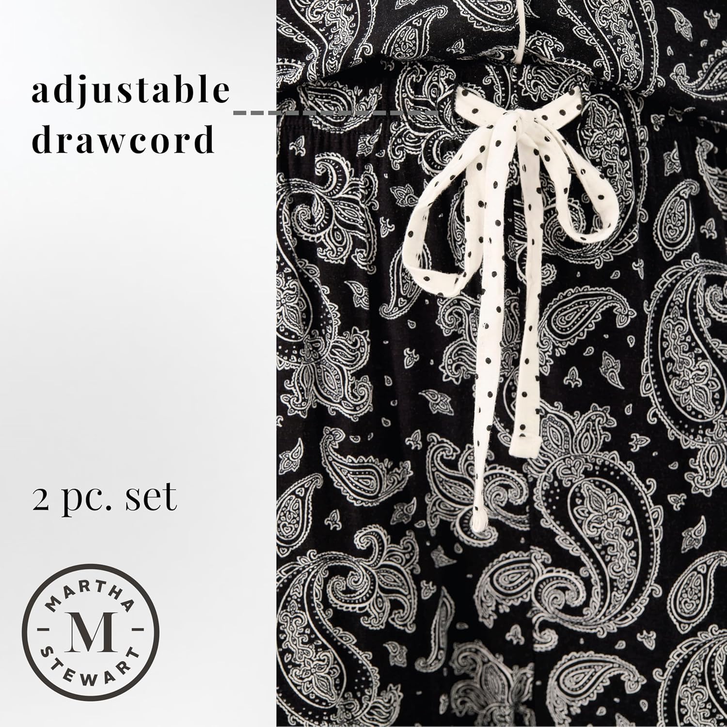 Martha Stewart Pajamas for Women | Luxury 2-Piece Set | Short Sleeve V-Neck Button-Down | Soft, Breathable Comfort - Image 5