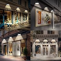 Vista 5 de 14 pulgadas. RLM Warehouse - Pantalla con brazo de cuello de cisne y bombilla Led A19 5000K de 9W