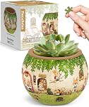 PieceRelax 3D Puzzle Planter - Oiseaux chantants et fleurs - Folklore danois, Pots de fleurs de décoration maison pour cactus intérieurs, pots de sucents [K1100]