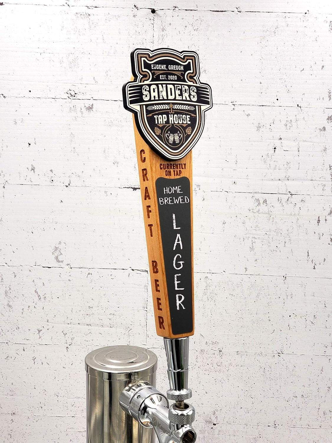 Personalized Tap Handle-Retro Edition, Laser Engraved Sides