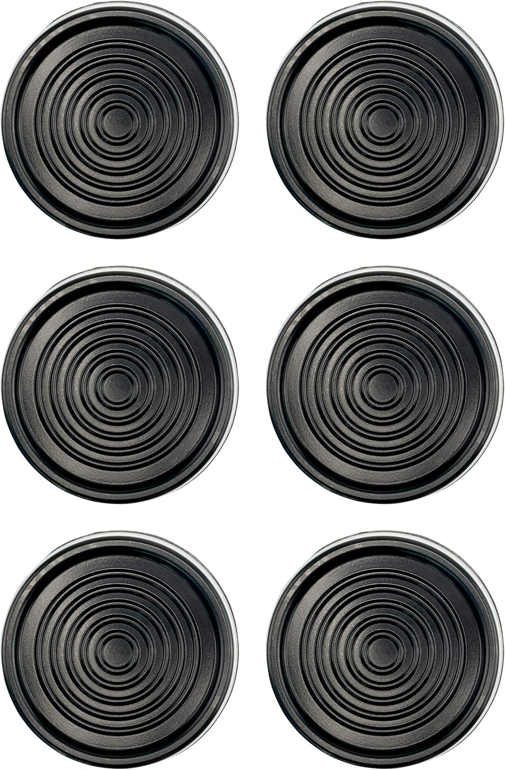 Silent Feet Riser for Beds, Superior All-Surface Vibration Barrier (6 Pack)