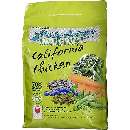 Amazon Co Jp Party Animal パーティアニマル オーガニックフォーミュラ カリフォルニアチキン 2 26kg 全年齢対応 ドッグフード総合栄養食 fco基準適合商品 ペット用品