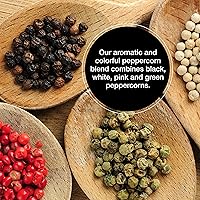 Vista 2 de The Spice Lab Rainbow Peppercorns - Mixed Peppercorns Whole – 1 Pound Resealable Bag - Kings Peppercorn Medley - All Natural OU Kosher Gluten Free