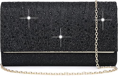 MUDUO Monederos de mano con diamantes de imitación para mujer, monederos y bolsos formales de boda, fiesta, graduación, bolsas de dinero, regalo de