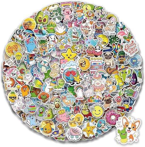 Miniatura 7 de BarrelTree - 250 calcomanías estéticas bohemias, lindas calcomanías impermeables de vinilo para botellas de agua, laptop, teléfono, diario, álbum de