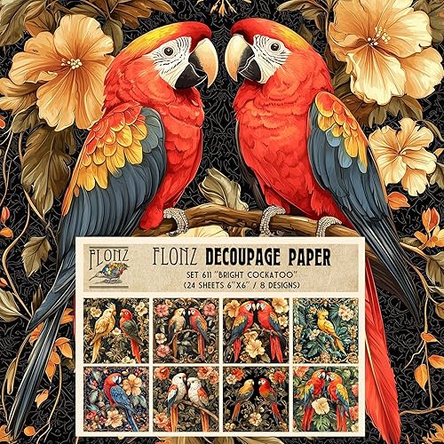 Miniatura 3 de Decoupage - Paquete de papel (24 hojas de 6 x 6 pulgadas) Fantastic Nightlights # Papel de patrón de estilo vintage para decoupage, manualidades y