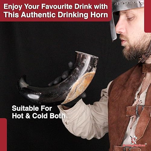 Miniatura 4 de Cuerno de beber pirata de la costra del mar