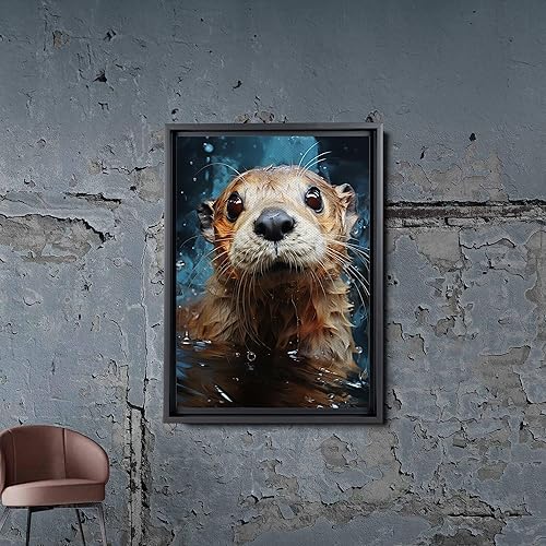 Miniatura 2 de Fox Mother Cub Print, In The Style Of Stencil,Based, Ivory, Kids Wall Art, Kids Wall Art Display, Mom And Baby Animal Art Print, Canvas Prints, Home