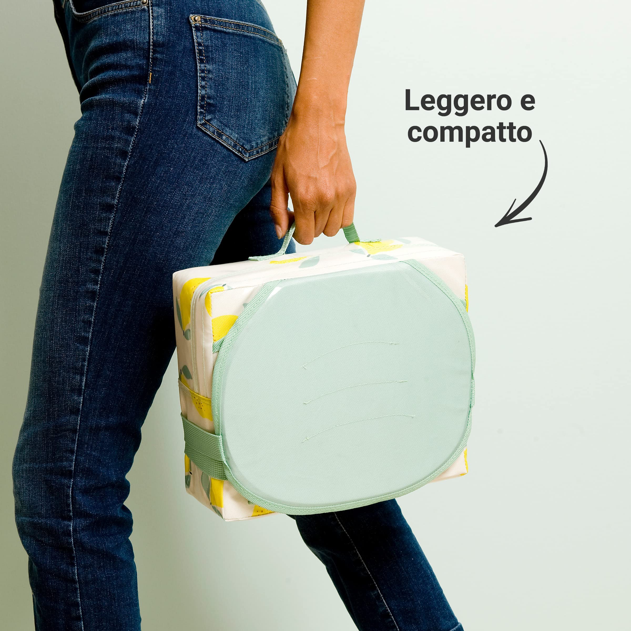 Alzatina Easy Up BabyToLove | Leggera, compatta e facile da trasportare | Blue Stripes