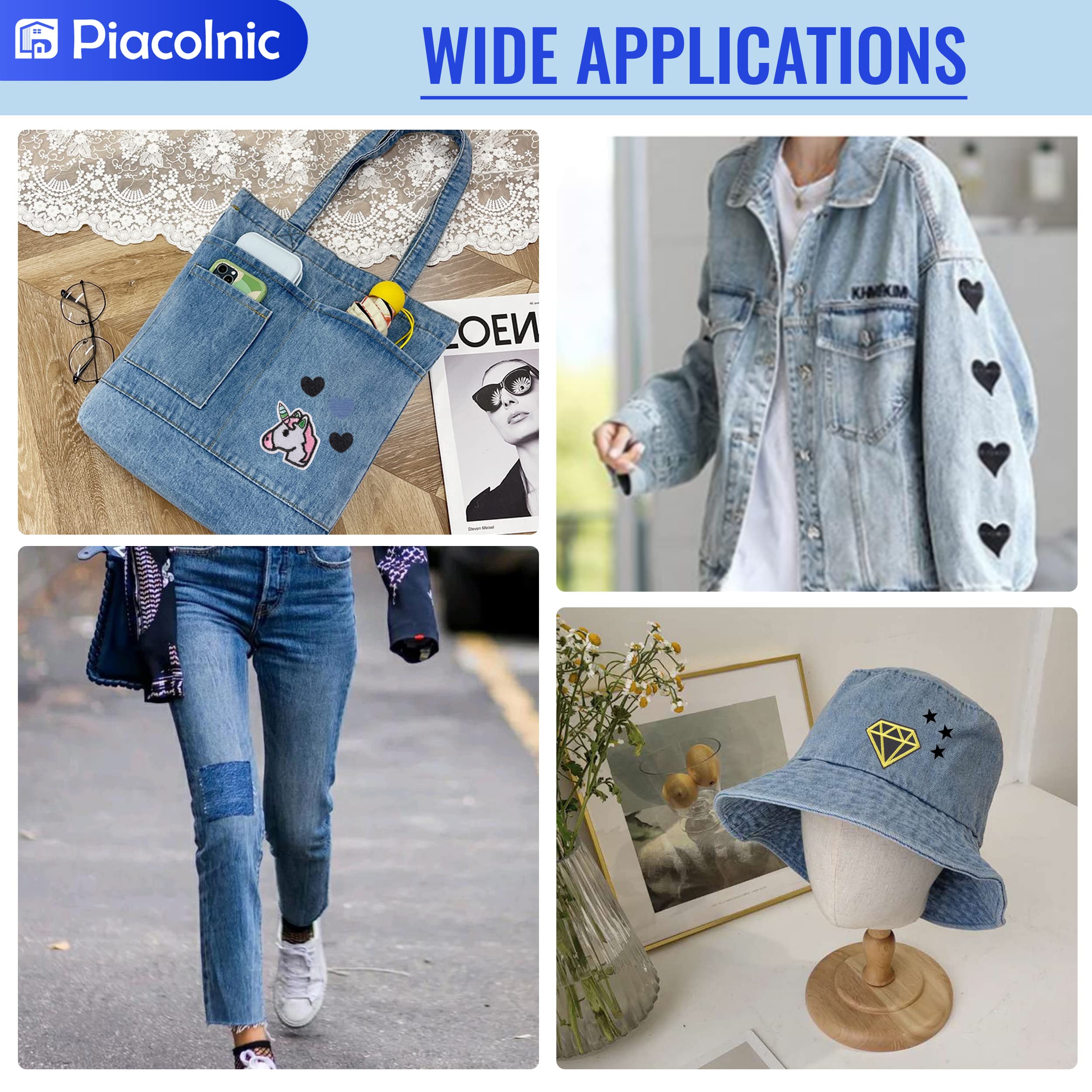 20 Jeansflicken Zum Aufbügeln - Bügelflicken Für Kleidung Reparatur