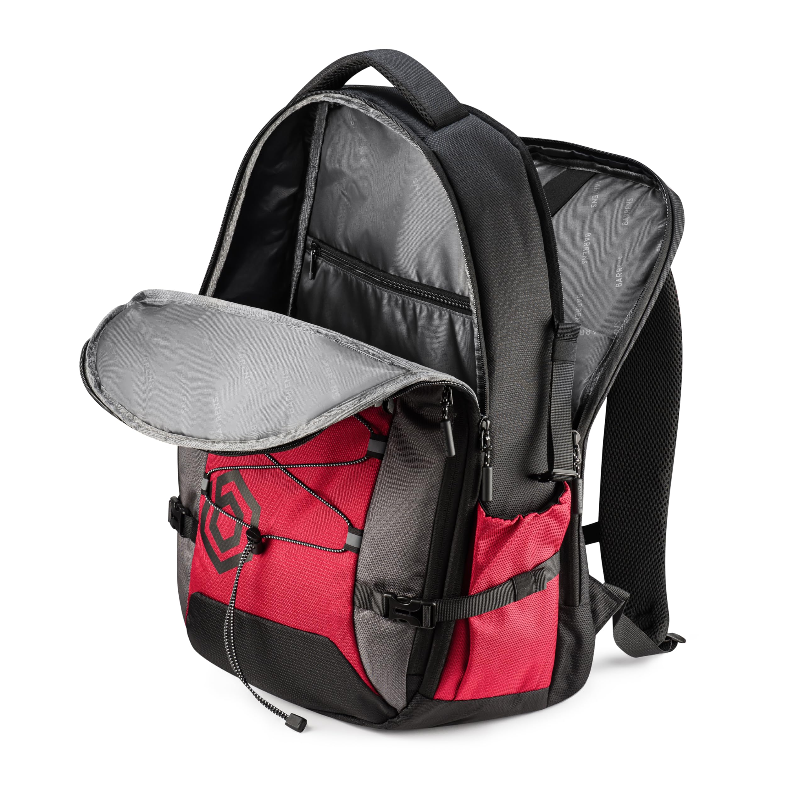 BARRENS Mochila de equipaje de mano, 55 x 40 x 20 cm, ligera mochila de viaje de 38 l, para avión con elementos reflectantes y diseño ergonómico