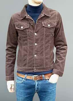 Fuzzdandy Men's Retro Vintage Mens Brown Cord Corduroy Western