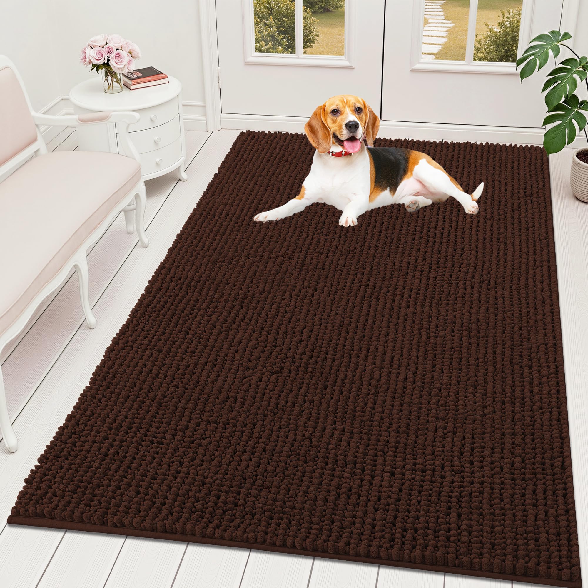 OLANLY Dog Door Mat