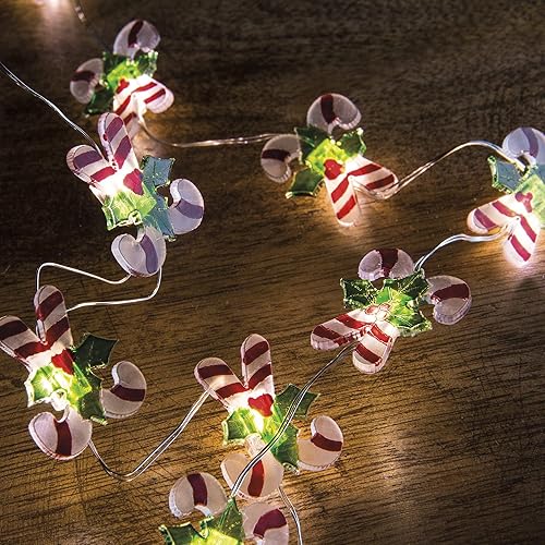 Primitives by Kathy Fil Lumineux Miniature à Piles 1,5 m de Long Candy Canes