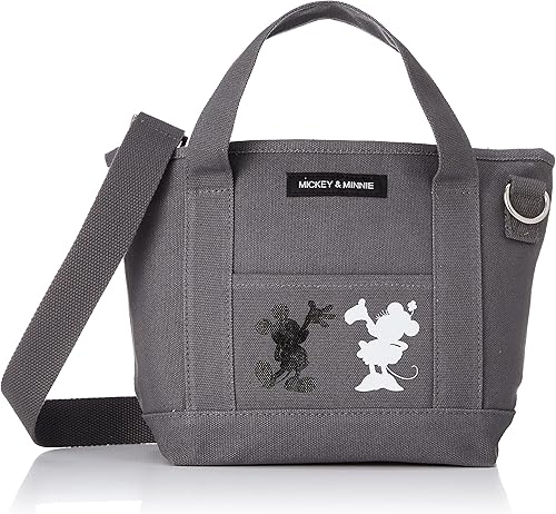 Amazon ハピタス 2wayショルダーバッグ ハンドバッグ 6053 ディズニー ミッキー ミニー ショルダーバッグ レディース Dn55 ミッキー ミニーグレー Hapitas ハピタス ショルダーバッグ