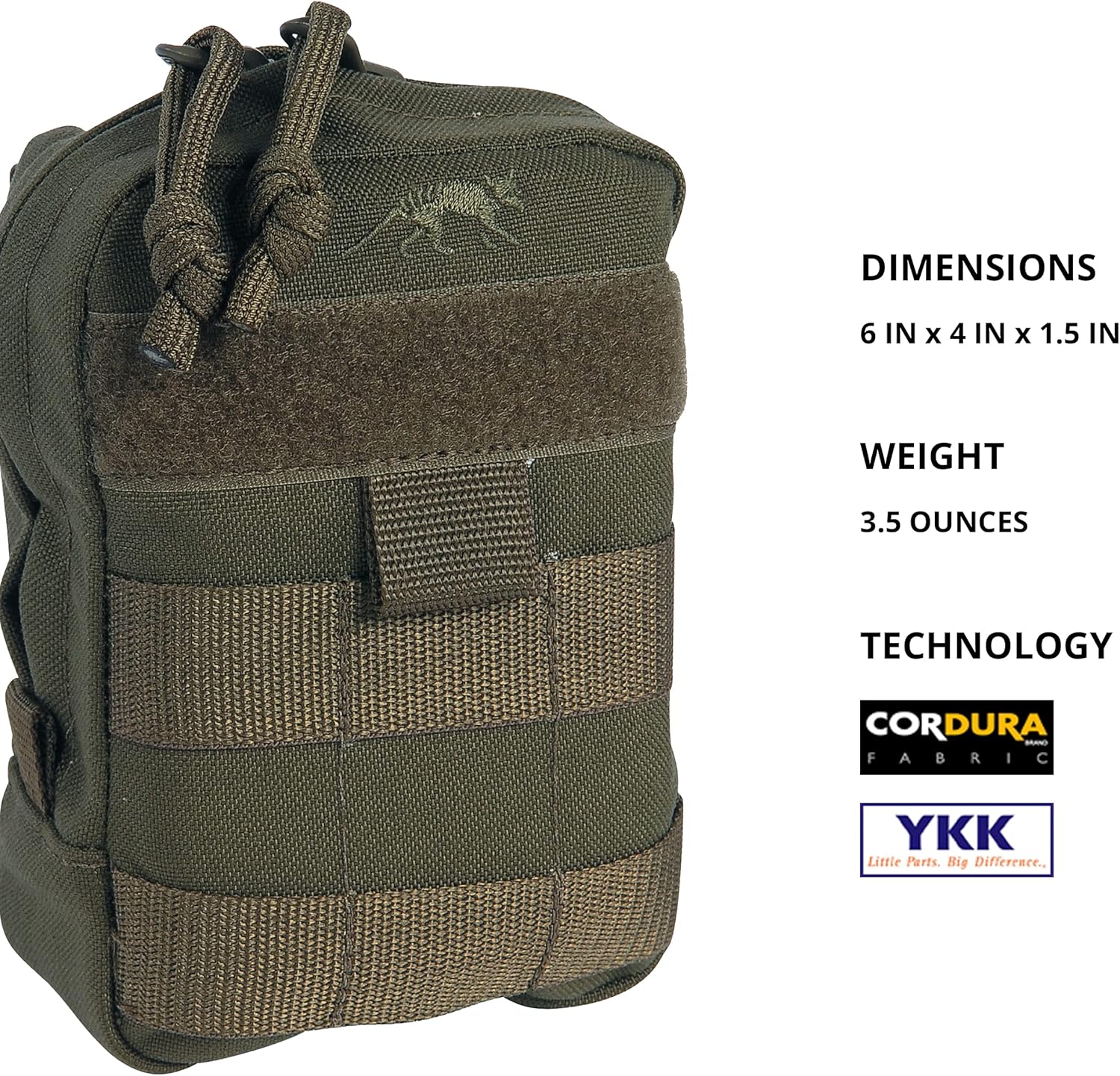 Tasmanian Tiger Tac Pouch 1 Vertical Olive, One Size, TT-7647-331