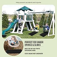 Vista 5 de Playsafer Tapete de Goma de Seguridad para Parques Infantiles para Columpios y Toboganes - 1" de Grosor X 24" de Ancho X 40" de Largo
