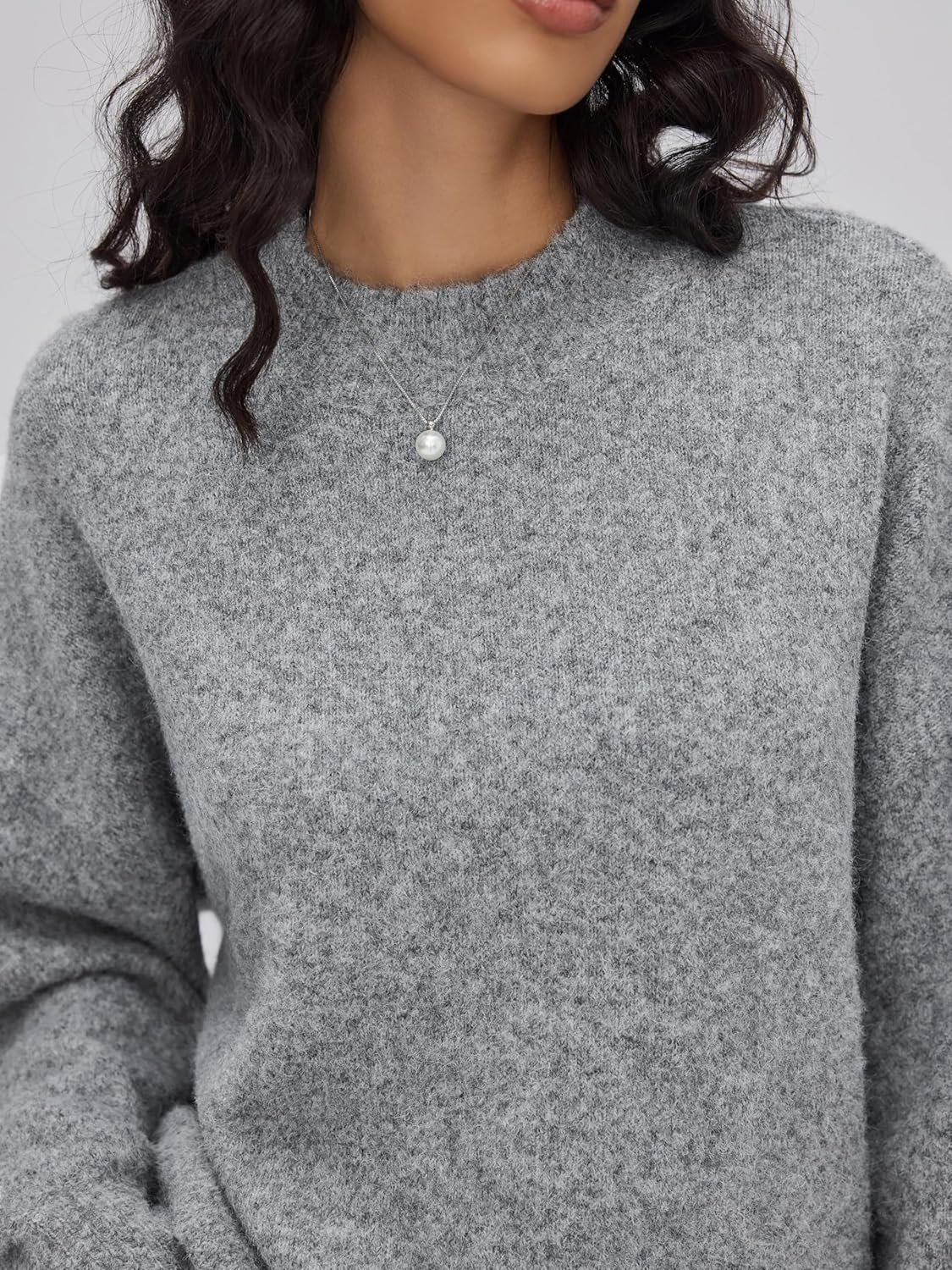 CIDER Womens Wool Blend Oversized Knit Sweater Pullover Crew Neck Casual Cozy Sweaters Trendy