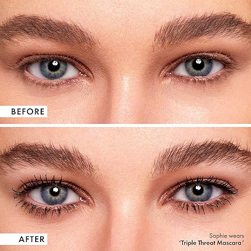 Miniatura 4 de ICONIC LONDON Triple Threat Mascara  Máscara voluminizadora, alargadora y elevación para pestañas impresionantes, sin crueldad, maquillaje vegano,