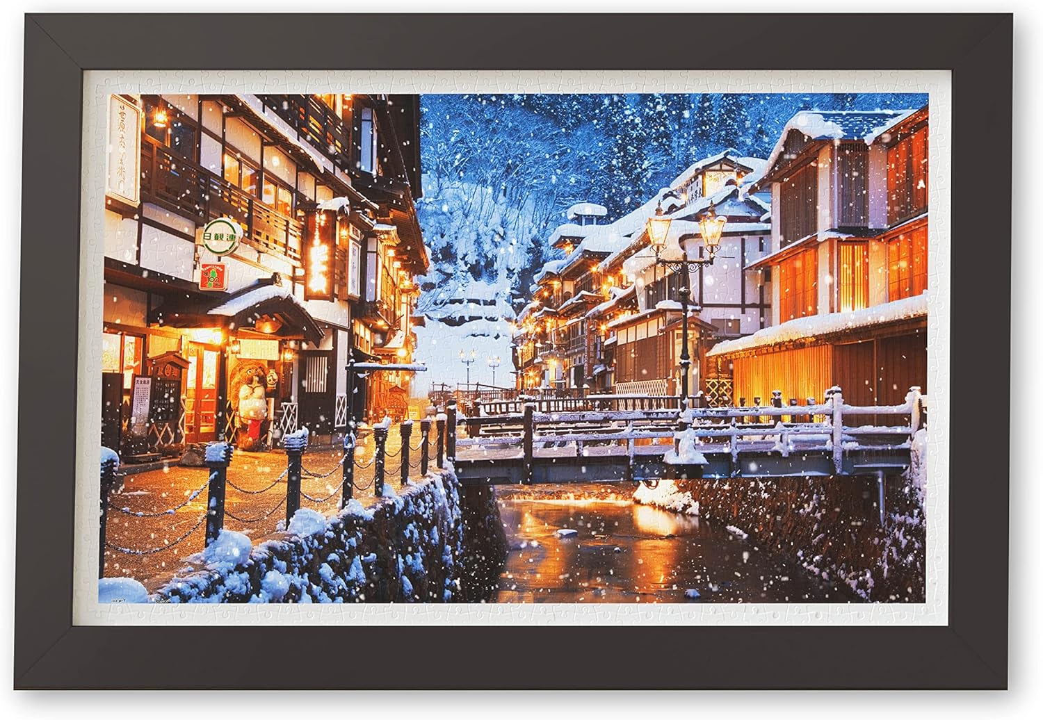 Pintoo Jigsaw Puzzles 1000 Piece for Adults - Ginzan Onsen Hot Spring, Japan Beautiful Plastic Puzzle for Home Decor Zero Dust Easy Storage [H2682]