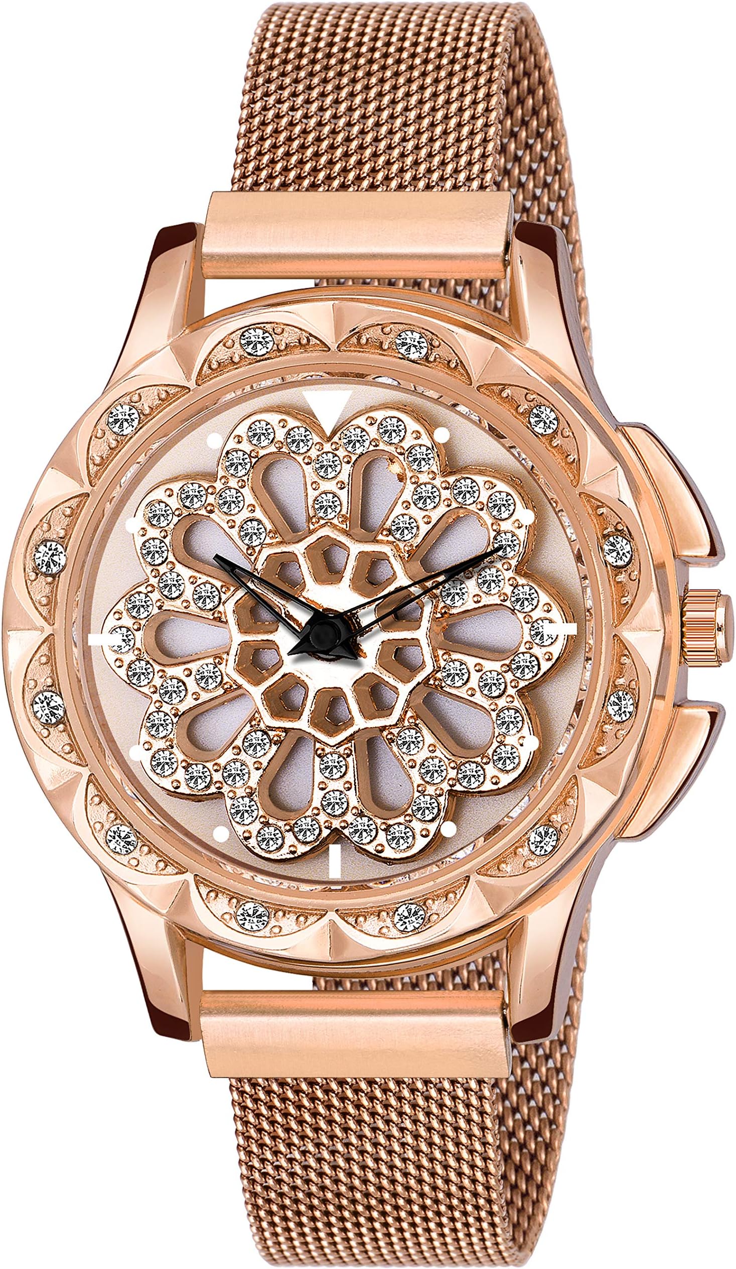 ON TIME OCTUS Analogue Women's Watch OT-360 VAR (Multi-Color Dial Multi Coloured Magnetic Mesh Strap)