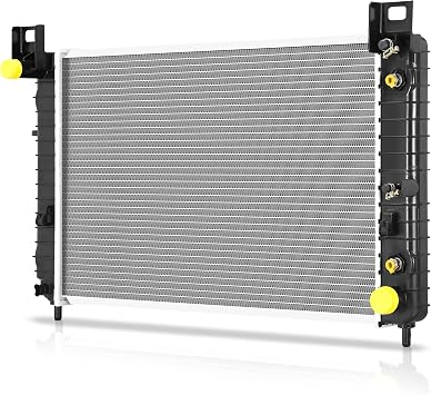 AUTOSAVER88 28" Radiator Compatible with 1999-2013 Silverado 1500 CU2334 | 99-13 Sierra 1500 00-06 Tahoe/Yukon 00-06 Suburban/YukonXL 99-13 Silverado 2500 02-05 Escalade 4.8L 5.3L V8 4.3L V6 W/O EOC