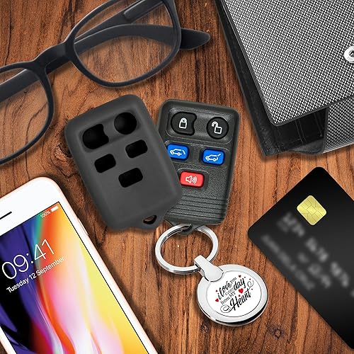 Miniatura 6 de Keyless2Go Reemplazo Para Nueva Funda Protectora De Silicona Para 5 Botón Remoto Llavero Con FCC CWTWB1U511 - Negro