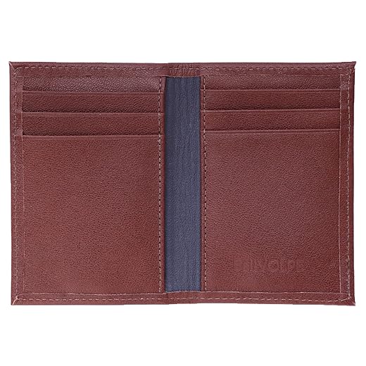Carteira Masculina Porta Cartões Duo Couro Legítimo (Havana)