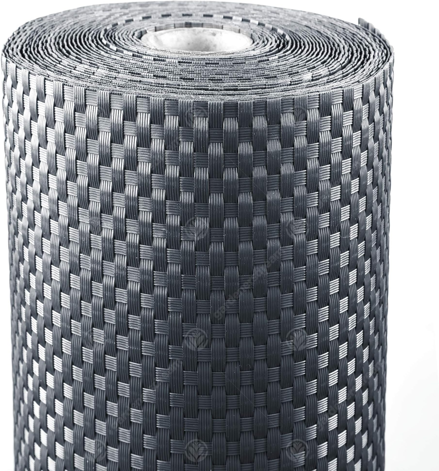 GardenersDream Rattan Fence Screening - Heavy Duty Outdoor Fence Cover - Easy to Install Balcony Privacy Screen - Decorative Fences for Gardens, Borders, Patios, and Fences (Dark Grey - 1m x 2m)