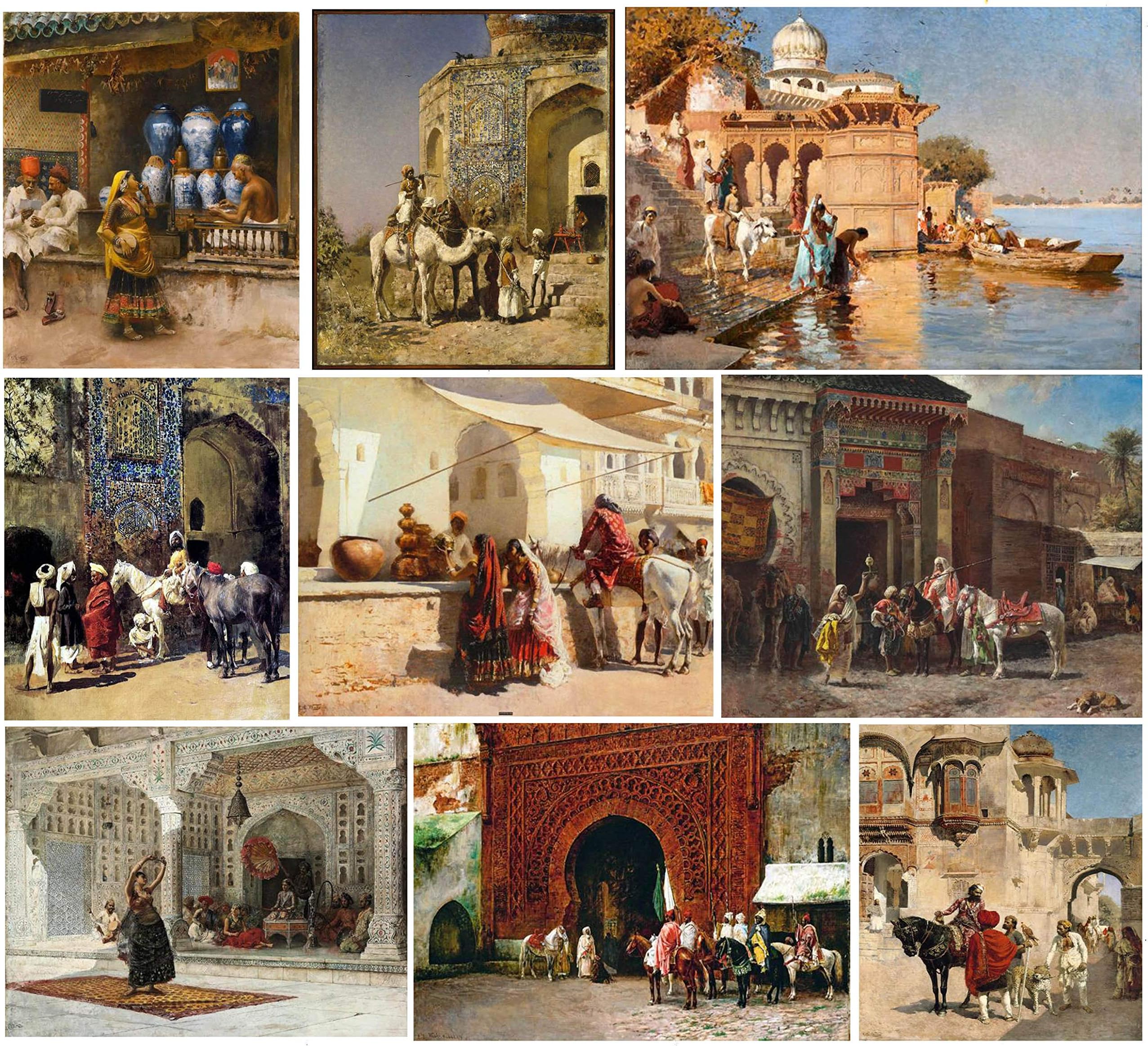 TallengeTallenge Edwin Lord Weeks Small Paper Poster (12 x 17 inches, Multicolor) - Set of 10