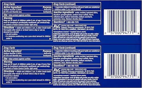 Miniatura 2 de Crest Pasta de dientes blanqueadora de menta radiante blanca 3D