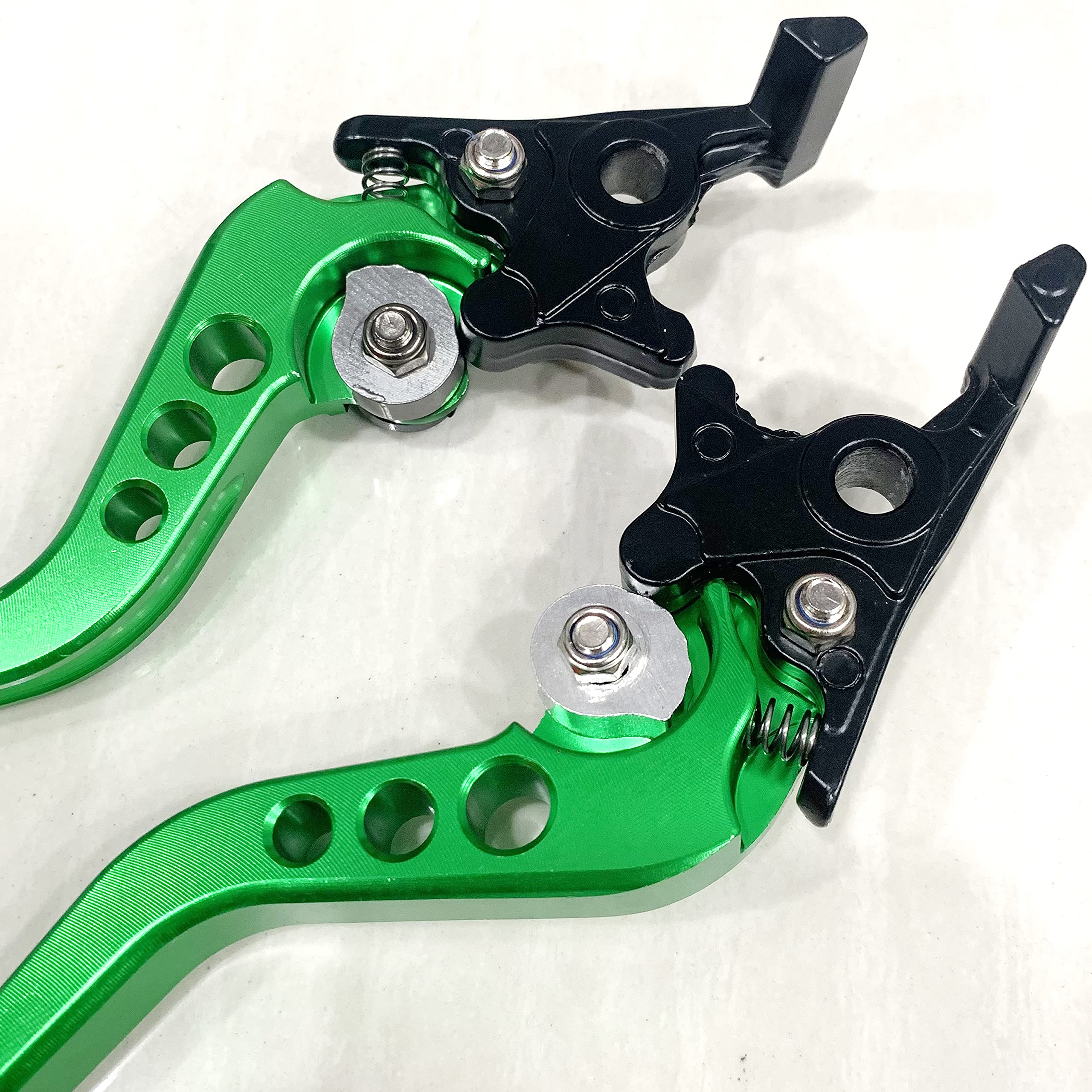 Modengzhe Levier de frein pour moto en alliage d'aluminium - Poignée de frein et d'embrayage (vert)