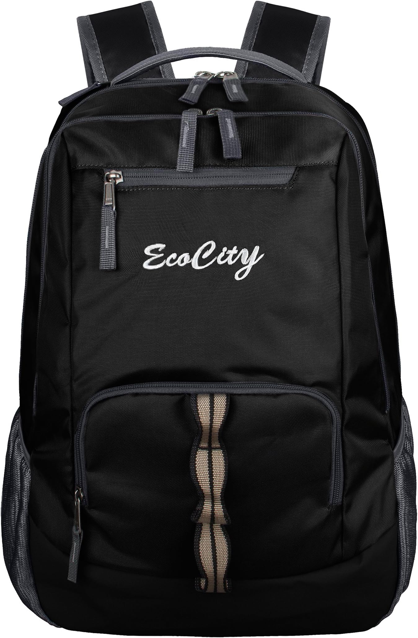 EcoCity Backpack Hiking Daypack Laptop Backpacks School Bag for Men and Women,BP0152B1,Black