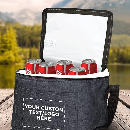 Miniatura 8 de Juego de 10 bolsas de almuerzo aisladas personalizadas, paquete personalizado a granel, perfecta para el trabajo, viajes, eventos al aire libre,