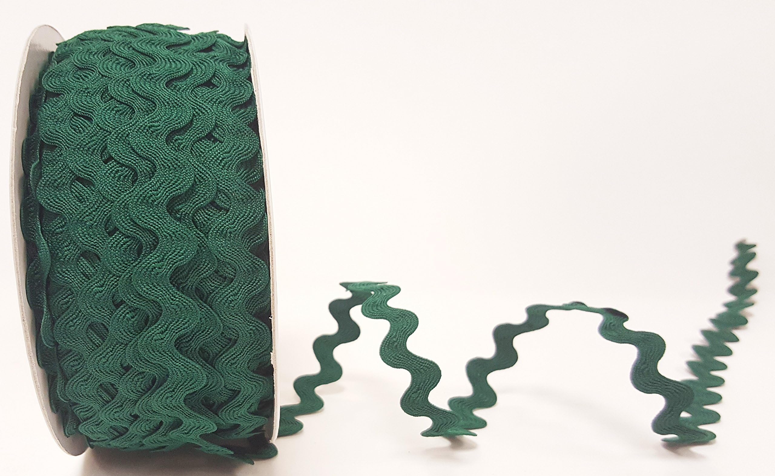 Bertie's Bows Forest Green 13mm RIC Rac Trim on a 3m Length (Cut from a ...